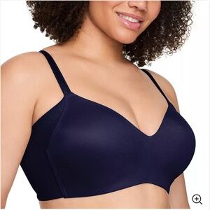 Warners No Side Effects® Underarm-Smoothing Wireless Lined Bra Size 34 C